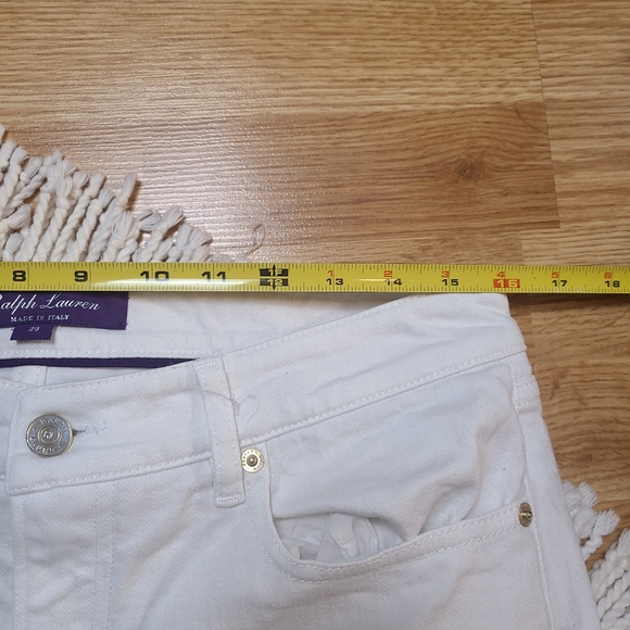 Ralph Lauren Purple Label Women's White Cotton Matchstick 400 Jeans size  29 - Picture 15 of 16
